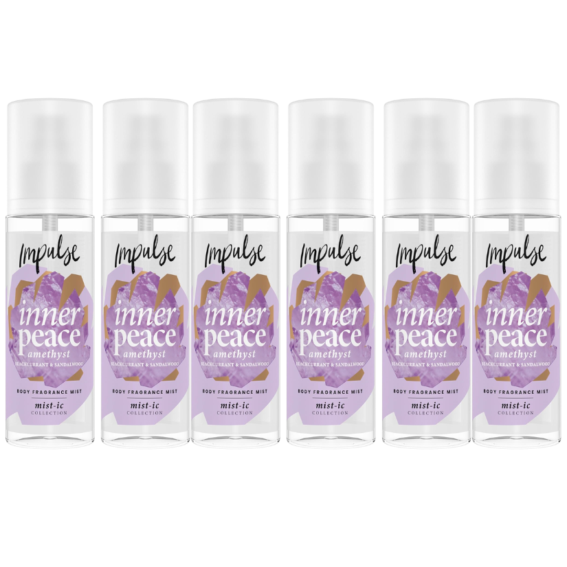 Impulse Mist-ic Inner Peace Body Mist 6 x 150ml